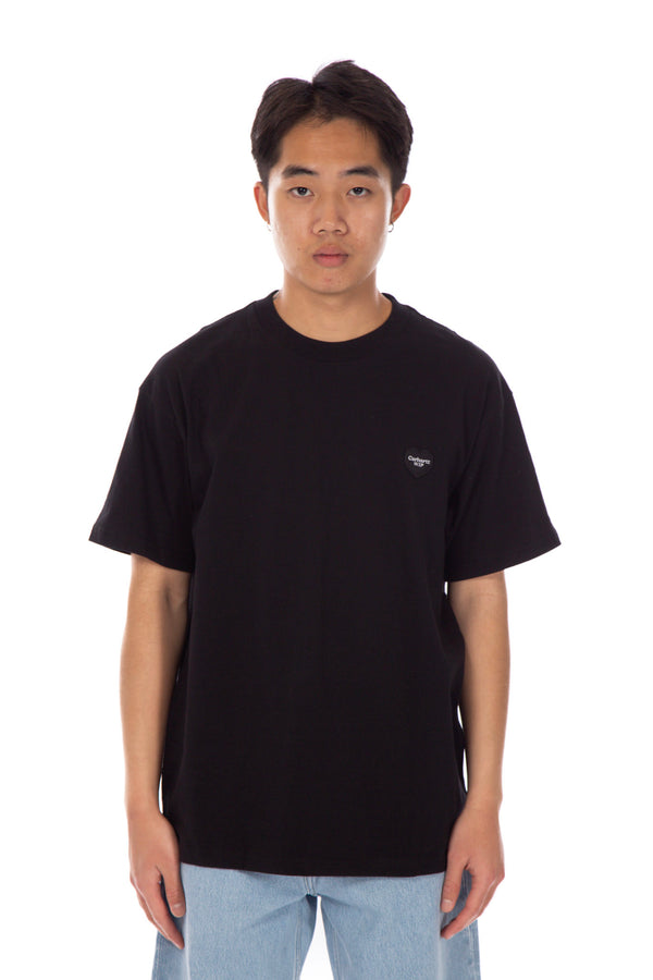 S/S Tee Double Heart Black