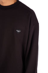 Heart Patch Sweat Crewneck Black