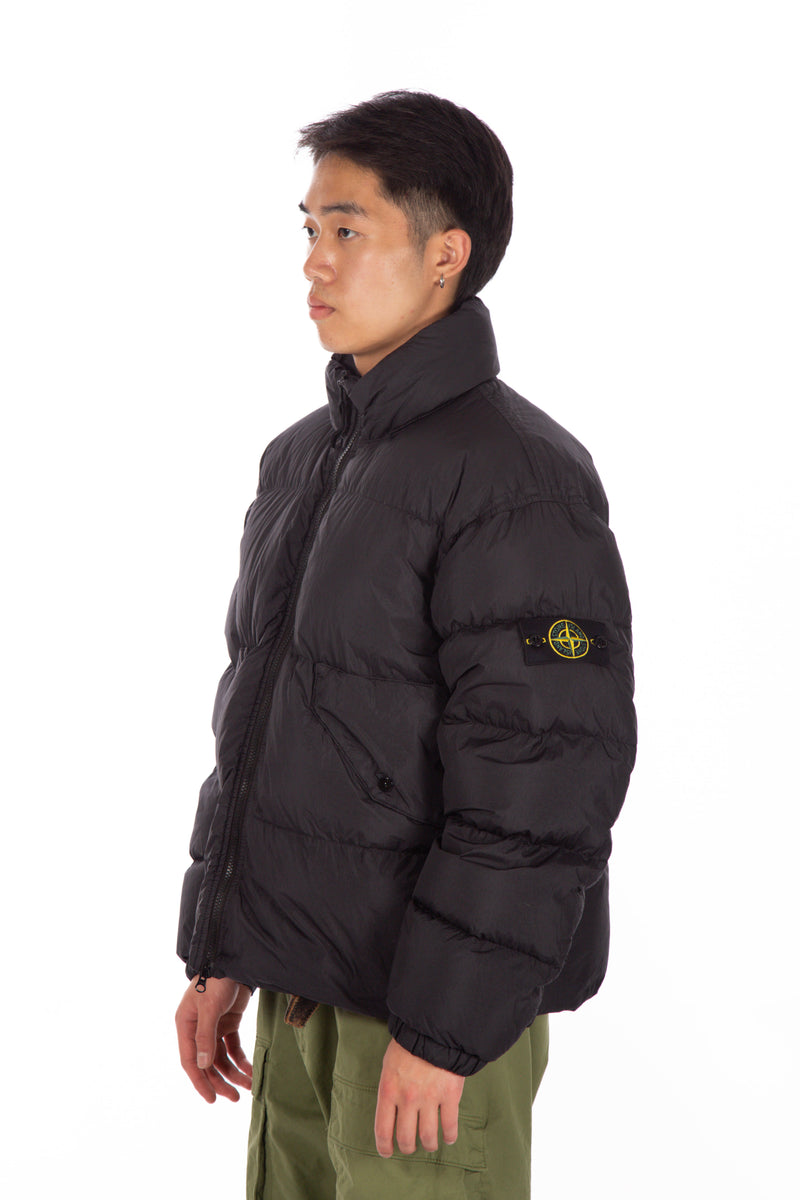 Crinkle Reps Recycled Nylon Puffer Black