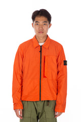 Crinkle Reps Recycled Nylon Overshirt Orange