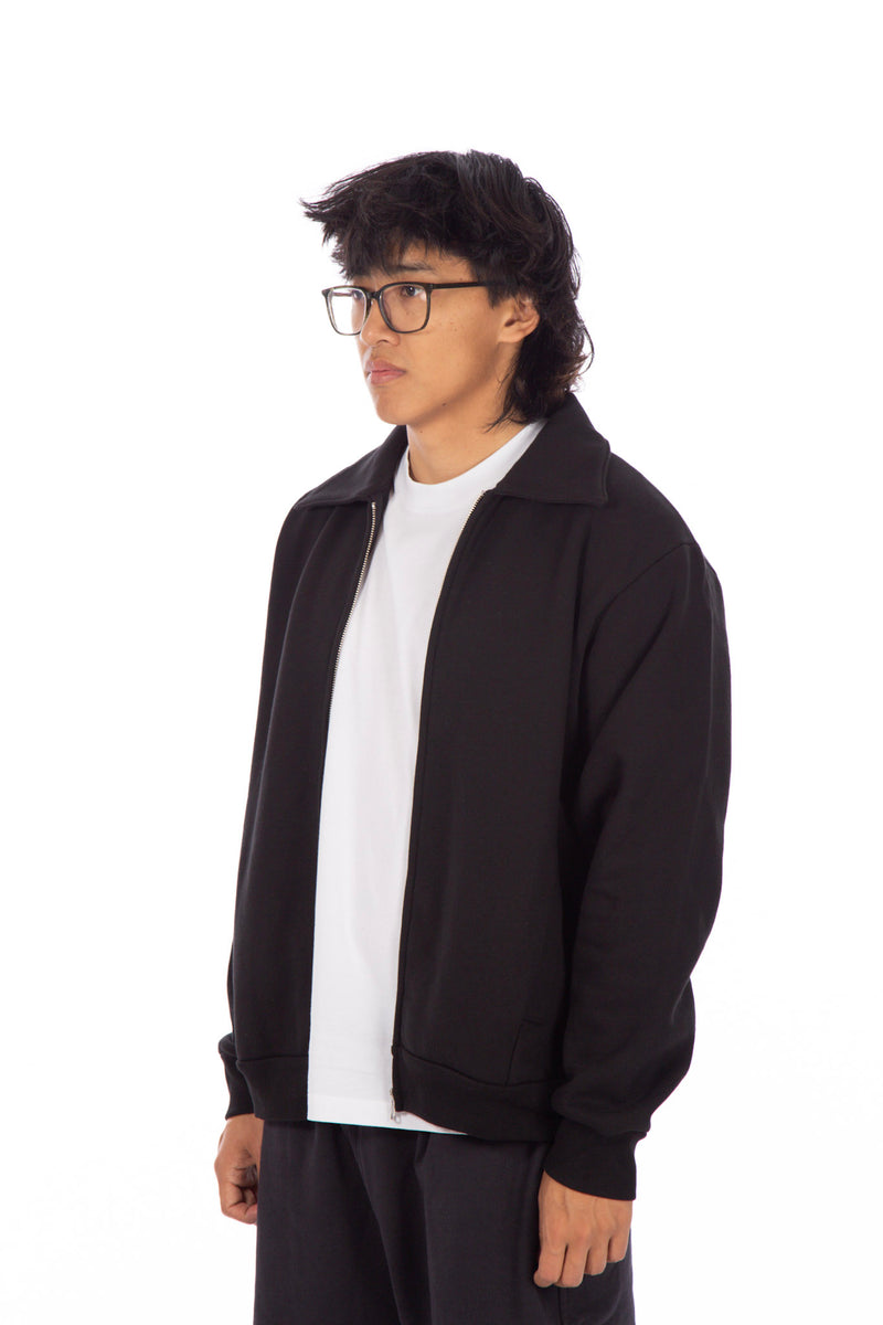 Zip Sweat Jacket Black