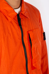 Crinkle Reps Recycled Nylon Overshirt Orange