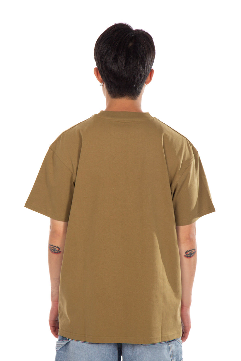 S/S American Script T-Shirt Larch