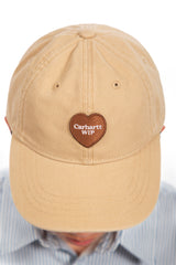 Heart Patch Cap Dusty Brown