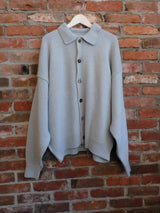 Mismatch Button Cardigan Light Blue