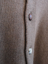 Mismatched Button Cardigan Brown