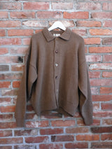 Mismatched Button Cardigan Brown
