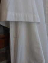 Button-Up Layered Shirt White