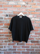 Cropped Waffle Tee Black
