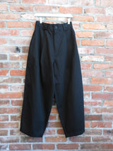 Herringbone Balloon Trousers Black