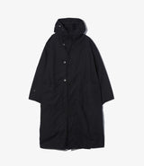 Duffel Coat Cotton Double Cloth Black