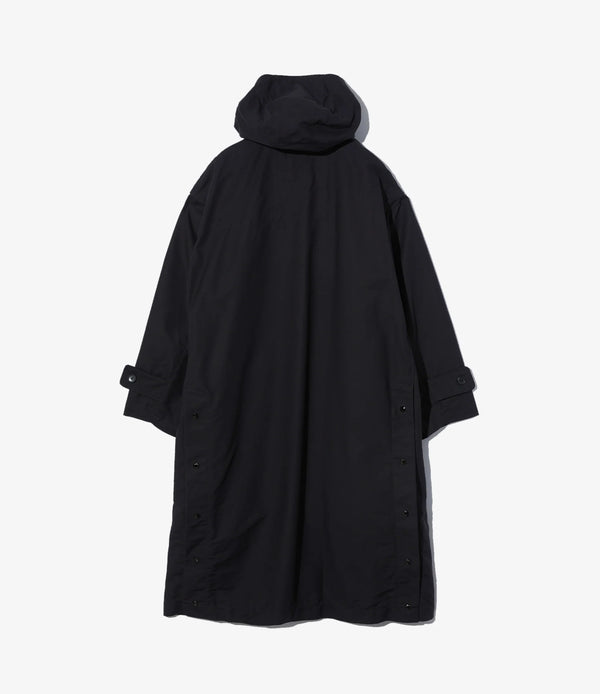 Duffel Coat Cotton Double Cloth Black