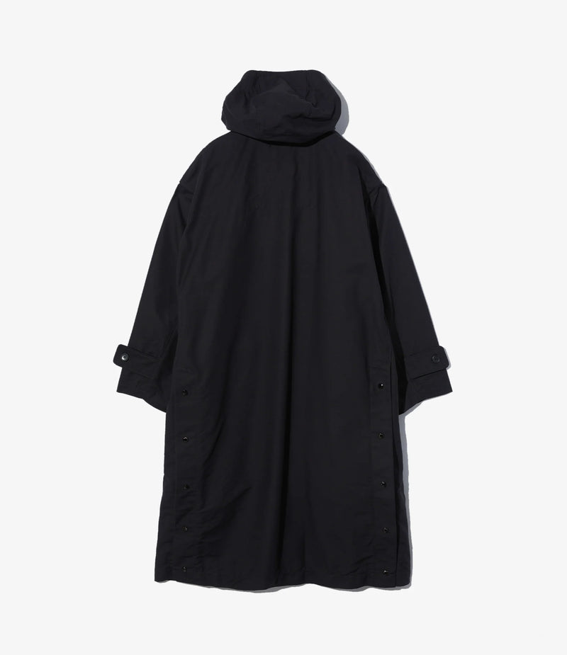 Duffel Coat Cotton Double Cloth Black