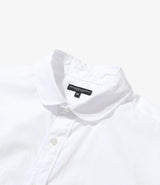 Flared Shirt White 100's 2Ply Broadcloth