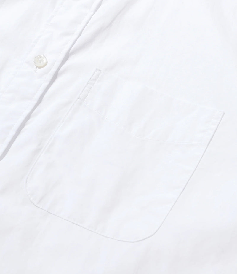 Flared Shirt White 100's 2Ply Broadcloth