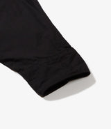 Flared Shirt Black 100's 2Ply Broadcloth