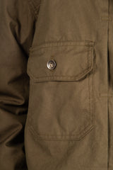 Trucker Jacket Olive Poplin