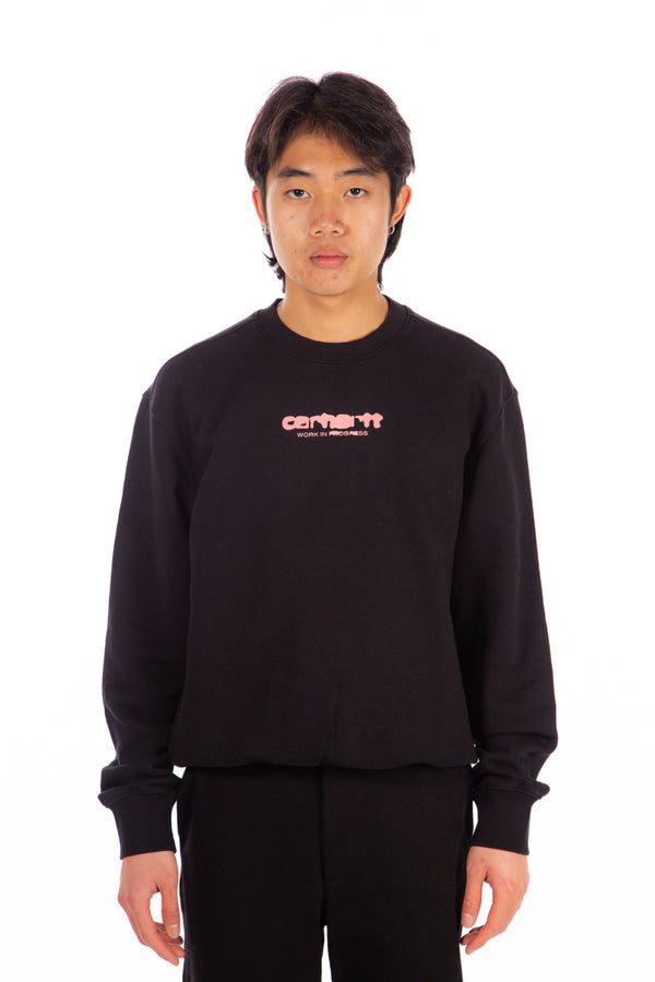 Ink Bleed Sweatshirt Black