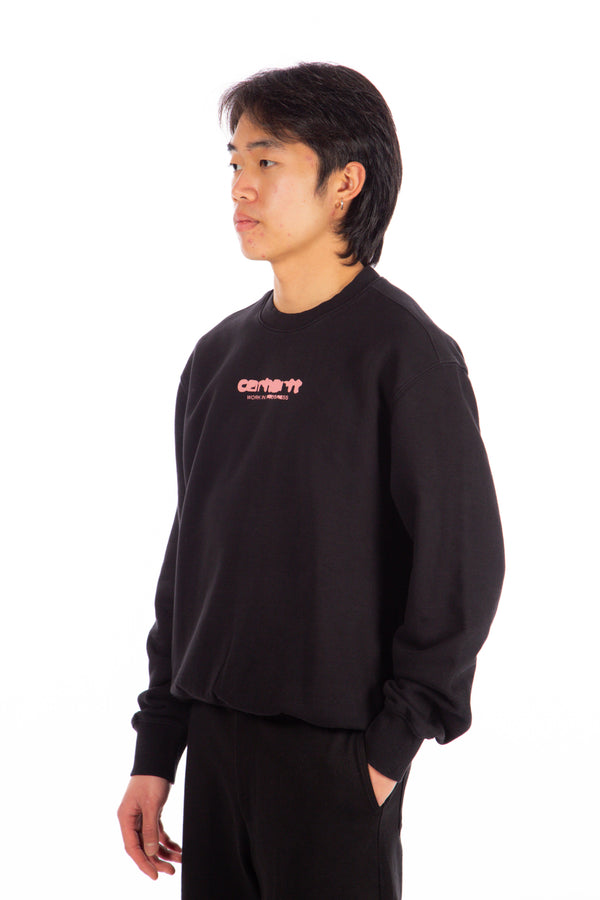 Ink Bleed Sweatshirt Black