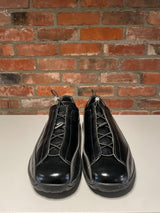 Licata Black Crackled Patent Leather