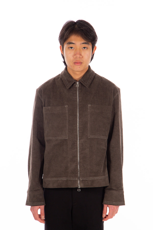 Corduroy Shop Jacket Olive