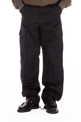 Regular Cargo Pant Black Rinsed