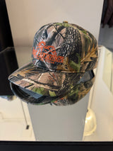 Downs 5 Panel Strapback Cap Leaf Camo/Texas Orange