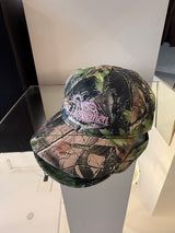 Downs 5 Panel Strapback Cap Leaf Camo/Pink