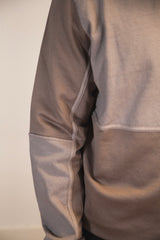 Light Crewneck Panel Sweatshirt Dove Grey