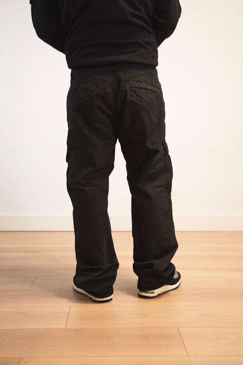 Cargo Pants Comfort Fit Black 'Old Treatment'