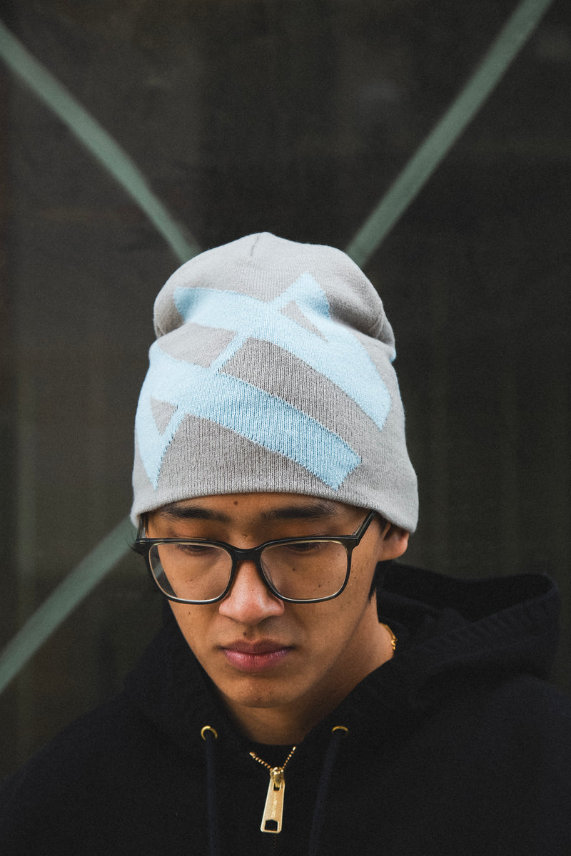 Palindrome Beanie Grey/Blue