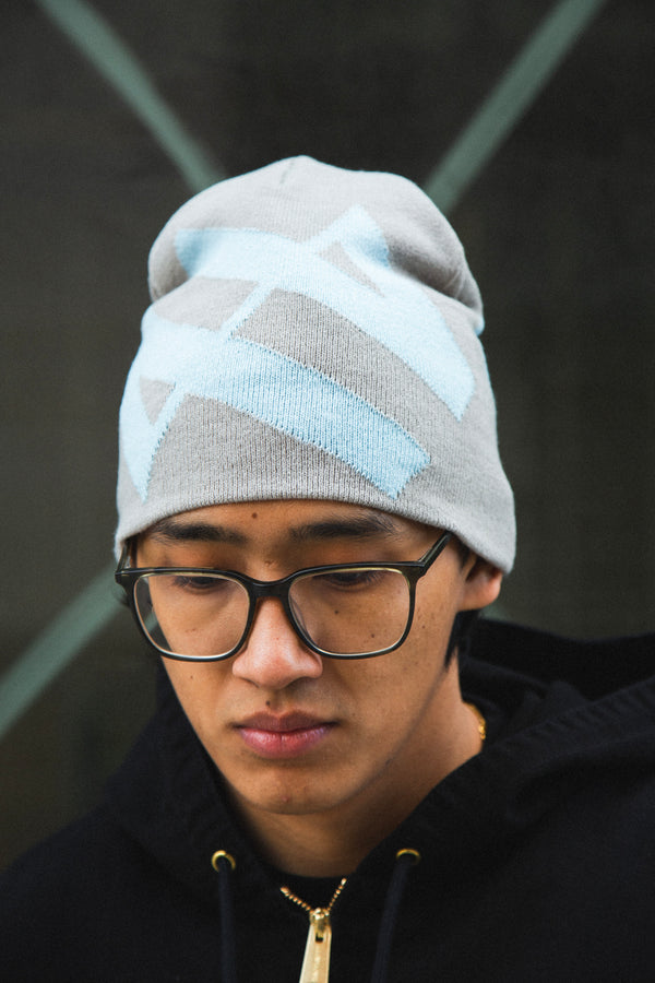 Palindrome Beanie Grey/Blue