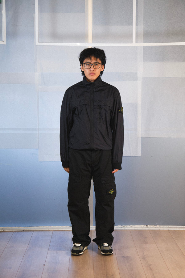 Garment Dyed Crinkle Reps R-Ny Blouson Black