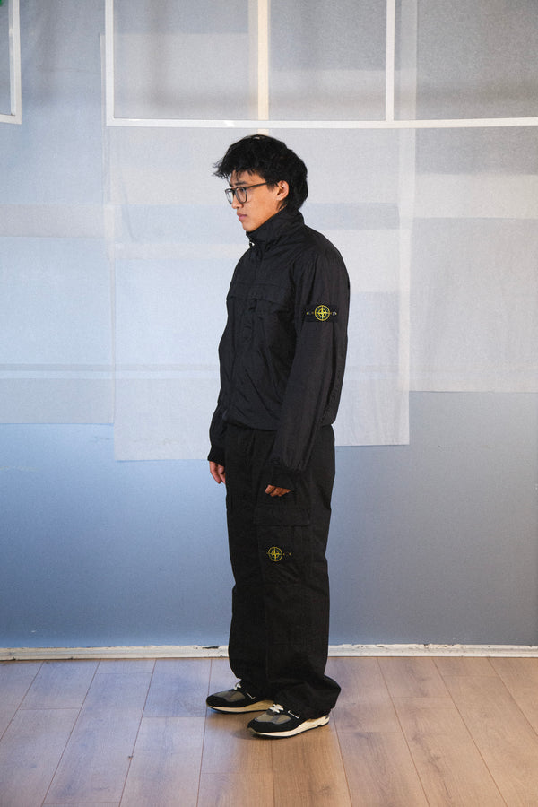 Garment Dyed Crinkle Reps R-Ny Blouson Black