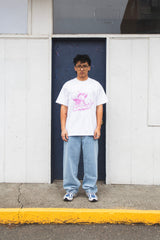 S/S Buddy T-Shirt White/Pink