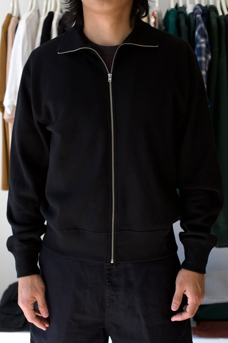 Mesh Full Zip Black