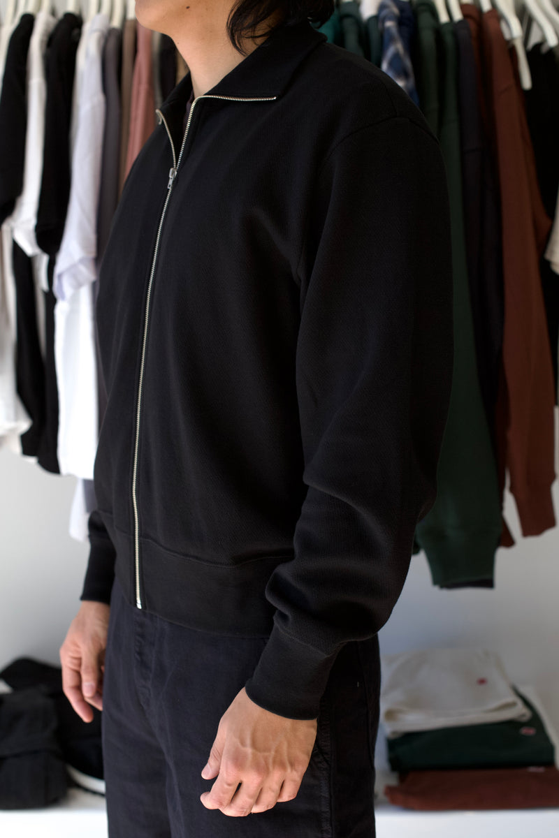Mesh Full Zip Black