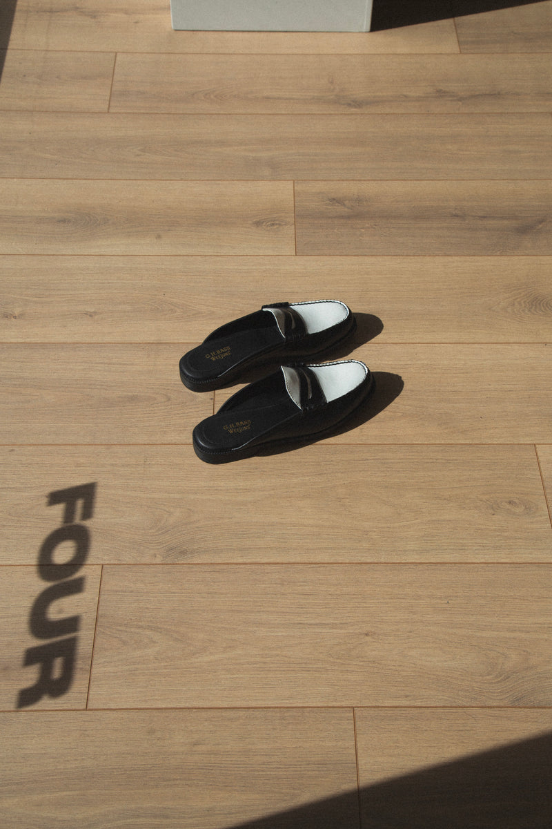 Winston Mule Easy Weejun Black/White