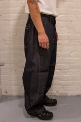 Balloon Jeans Navy Raw Denim