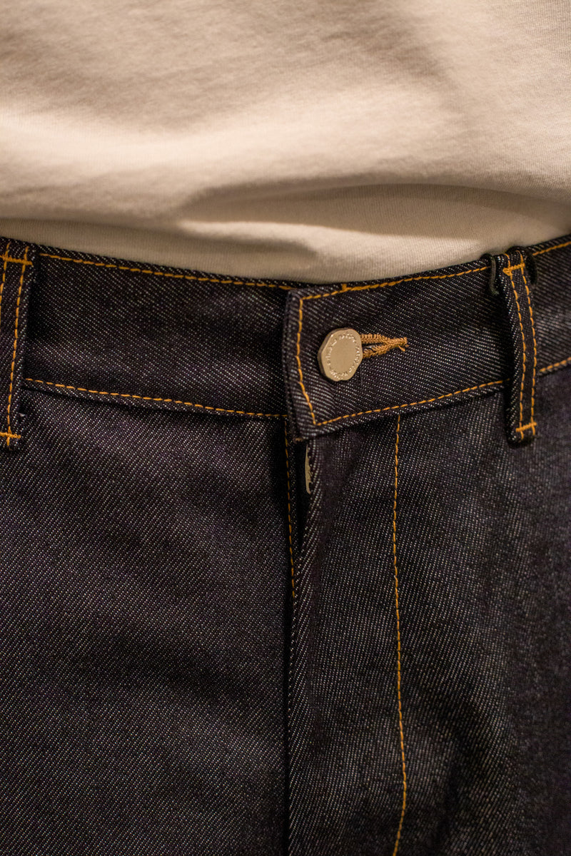 Balloon Jeans Navy Raw Denim