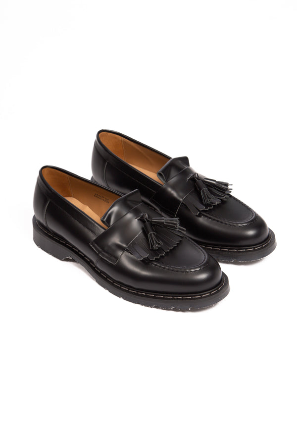 Tassel Loafer - Black Hi-Shine