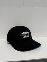 Horse Racing Strapback Cap Black