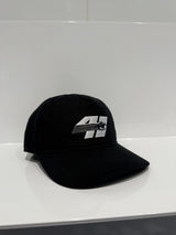 Horse Racing Strapback Cap Black