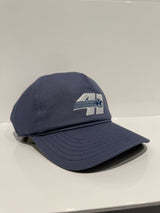 Horse Racing Strapback Cap Slate Blue