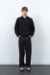 Topper Quarter Zip Black