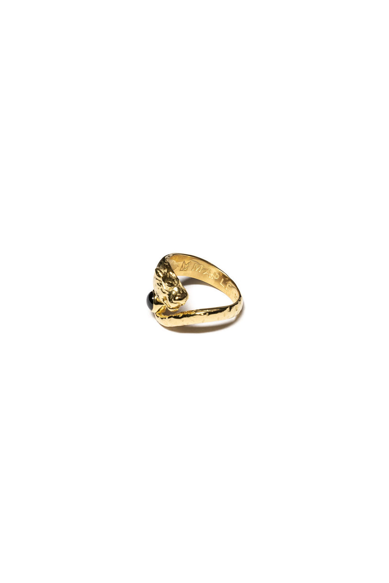 Big Cat Ring 14k Gold/Onyx