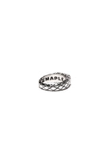 Quilted Signet Ring Slim