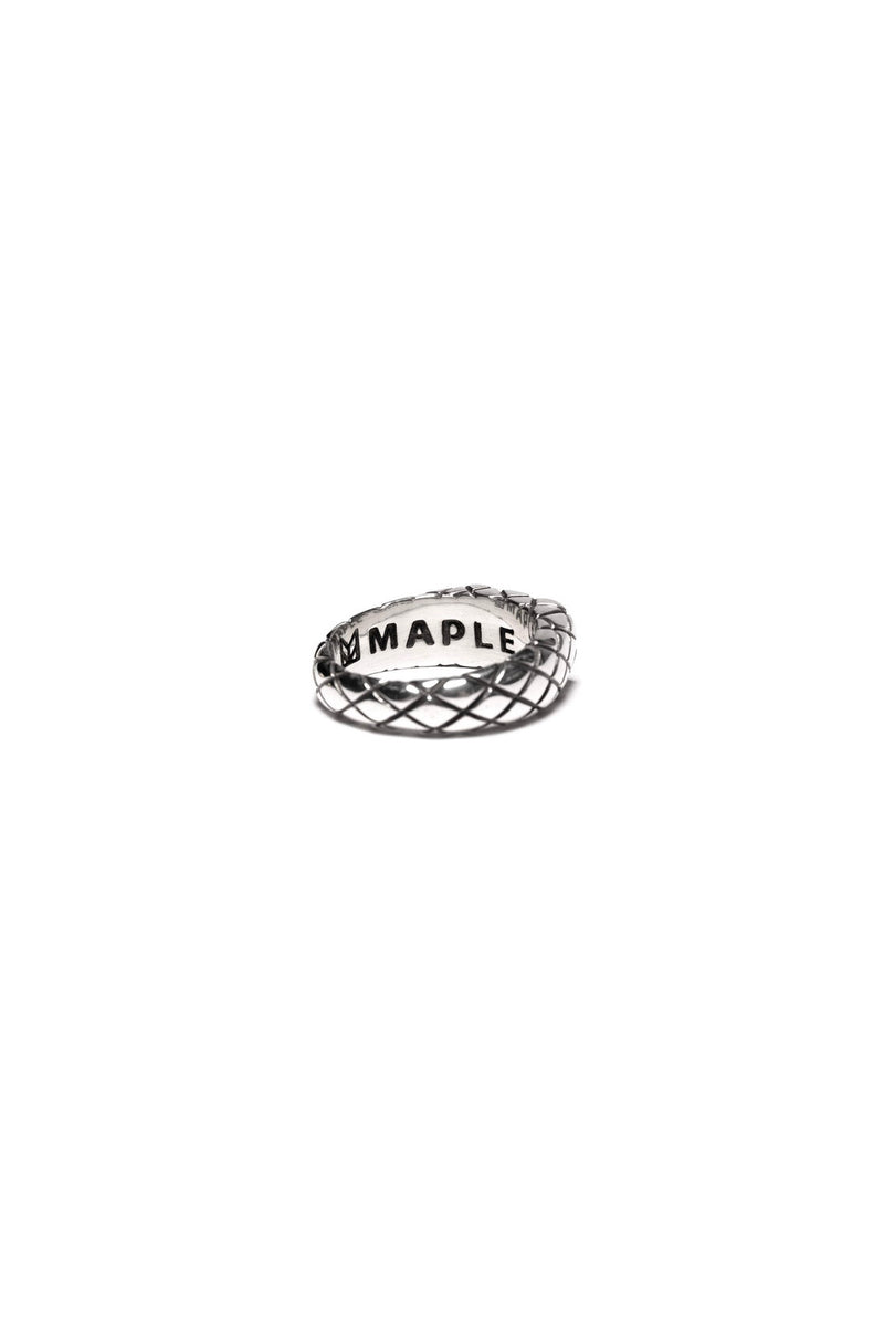 Quilted Signet Ring Slim