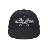 Stars 5-Panel Satin Snapback Black