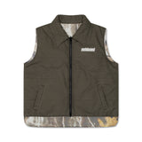 Polyfill Reversible Vest Fatigue Green